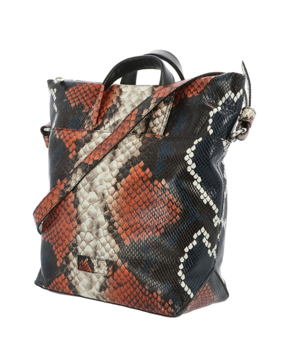 Handtas M Multicolor Snake Print