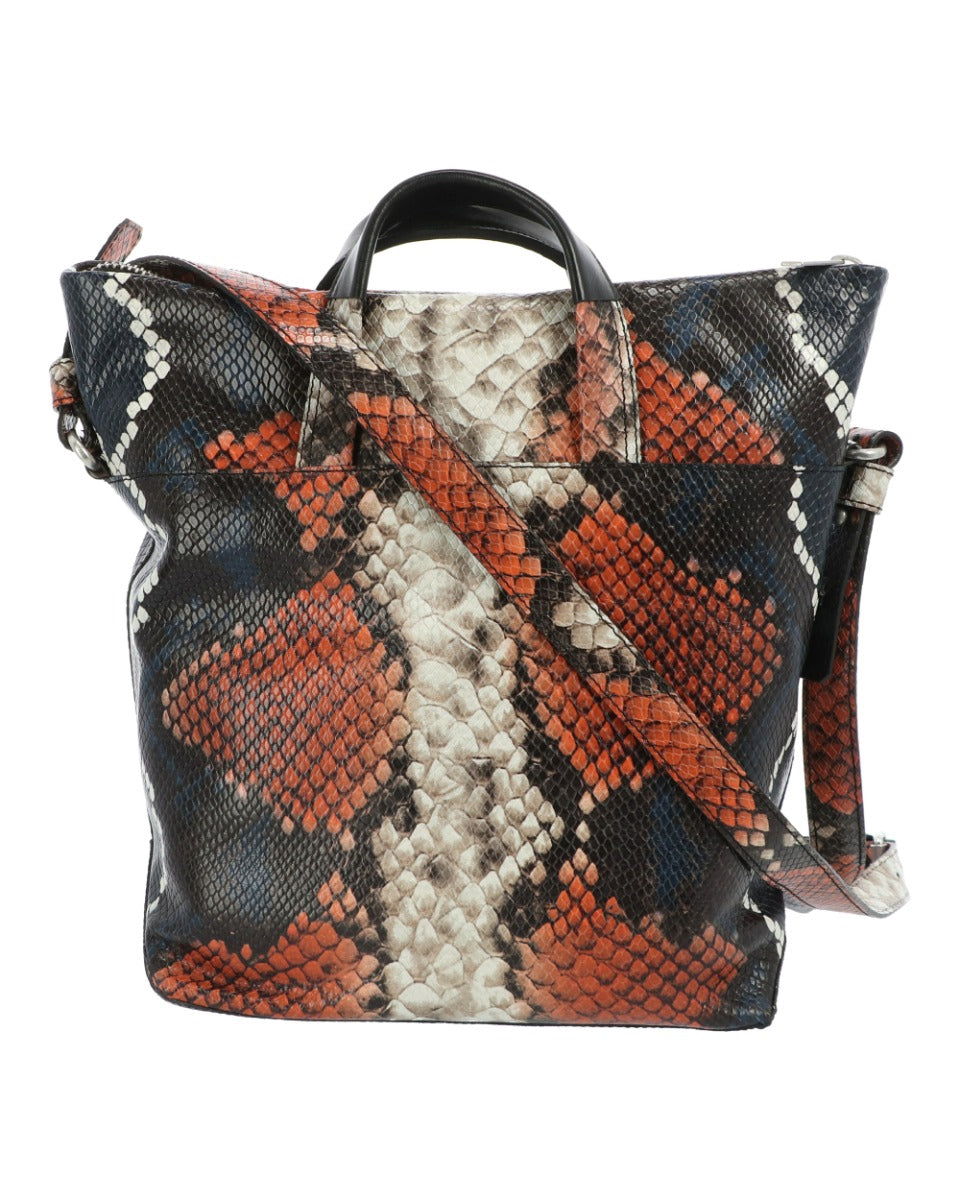 Handtas M Multicolor Snake Print