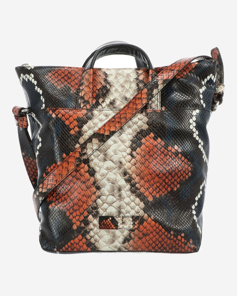 Handtas M Multicolor Snake Print