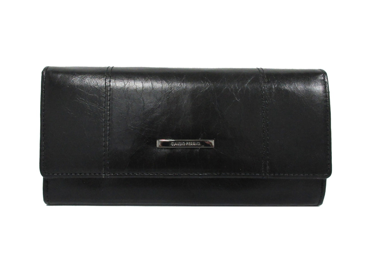Pelle Vecchia dames klep portemonnee - Black