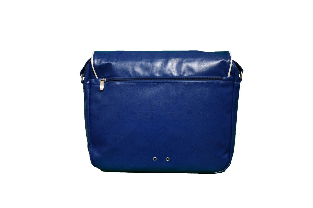 Retro flapbag - navy blue