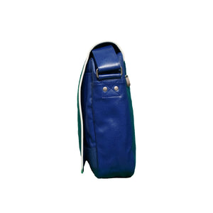 Retro flapbag - navy blue