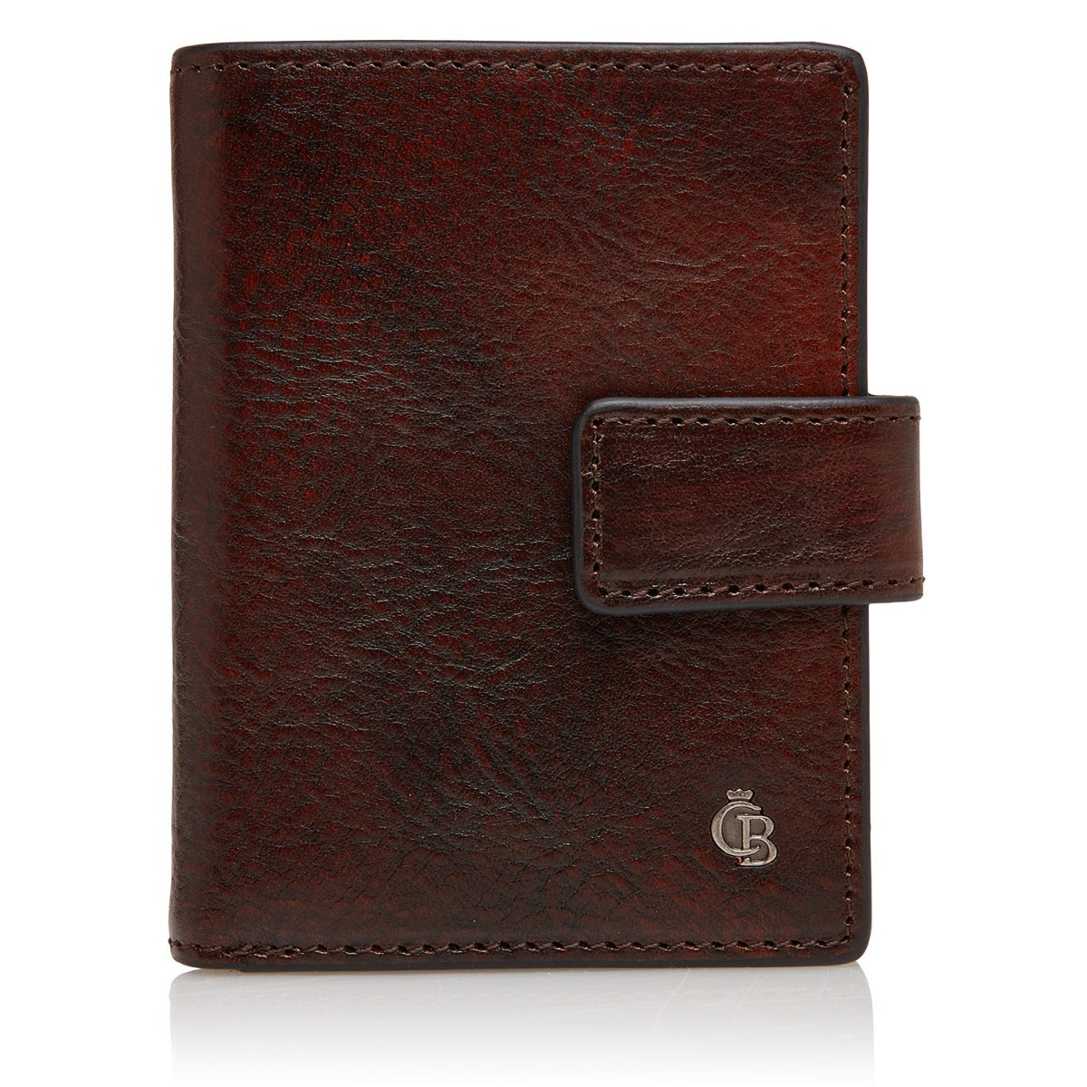 Mini wallet 10 pasjes RFID - Cognac