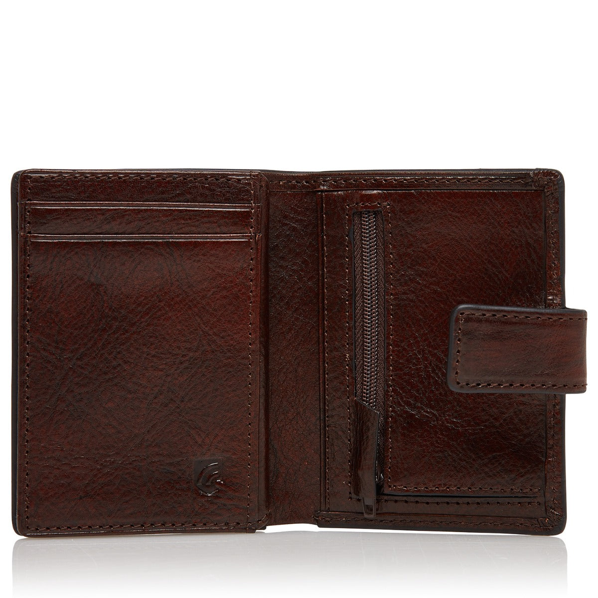 Mini wallet 10 pasjes RFID - Cognac