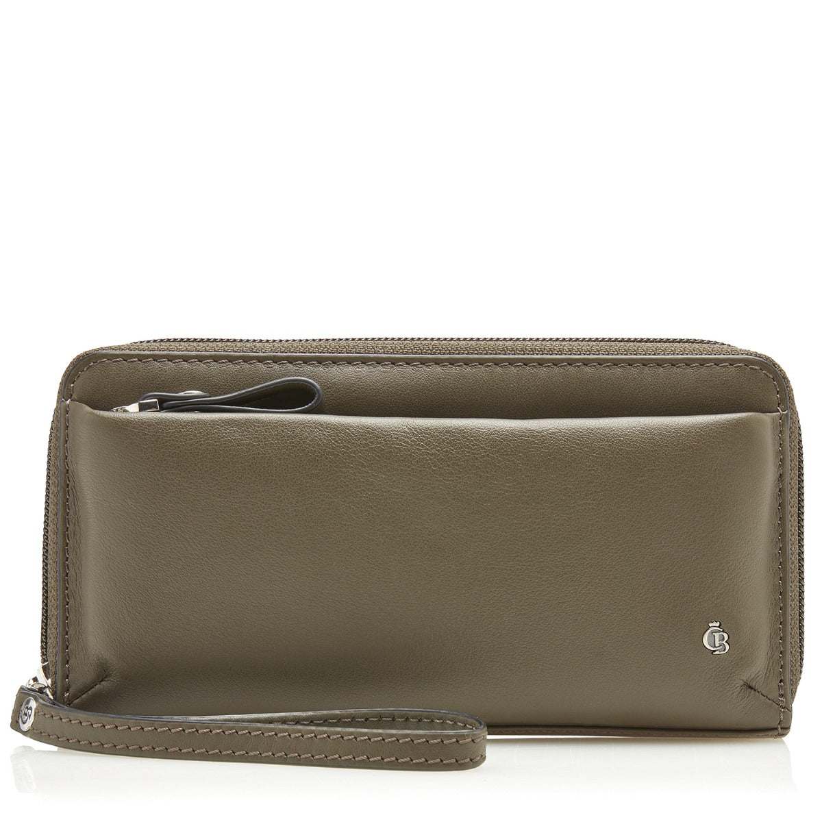 Smartphone clutch RFID - olijfgroen