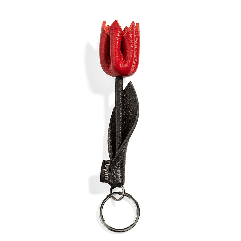 Blooming tulip keychain