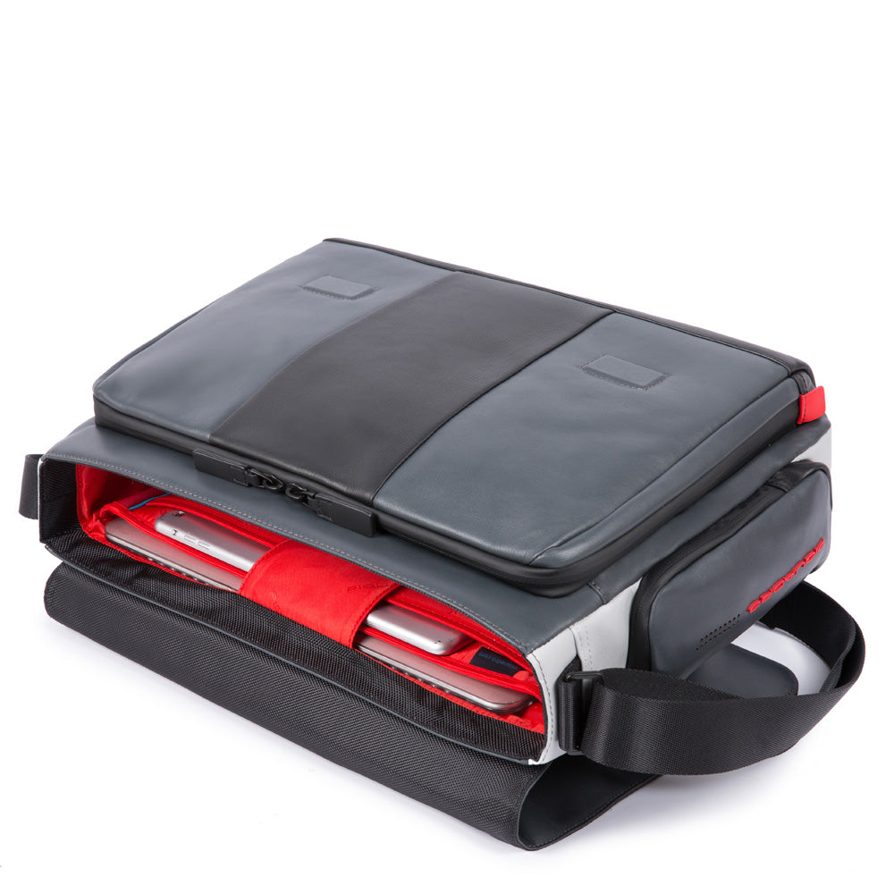 Computer messenger with iPad®10,5"/iPad 9,7" compartment and pocket for CONNEQU Urban - grigio/nero