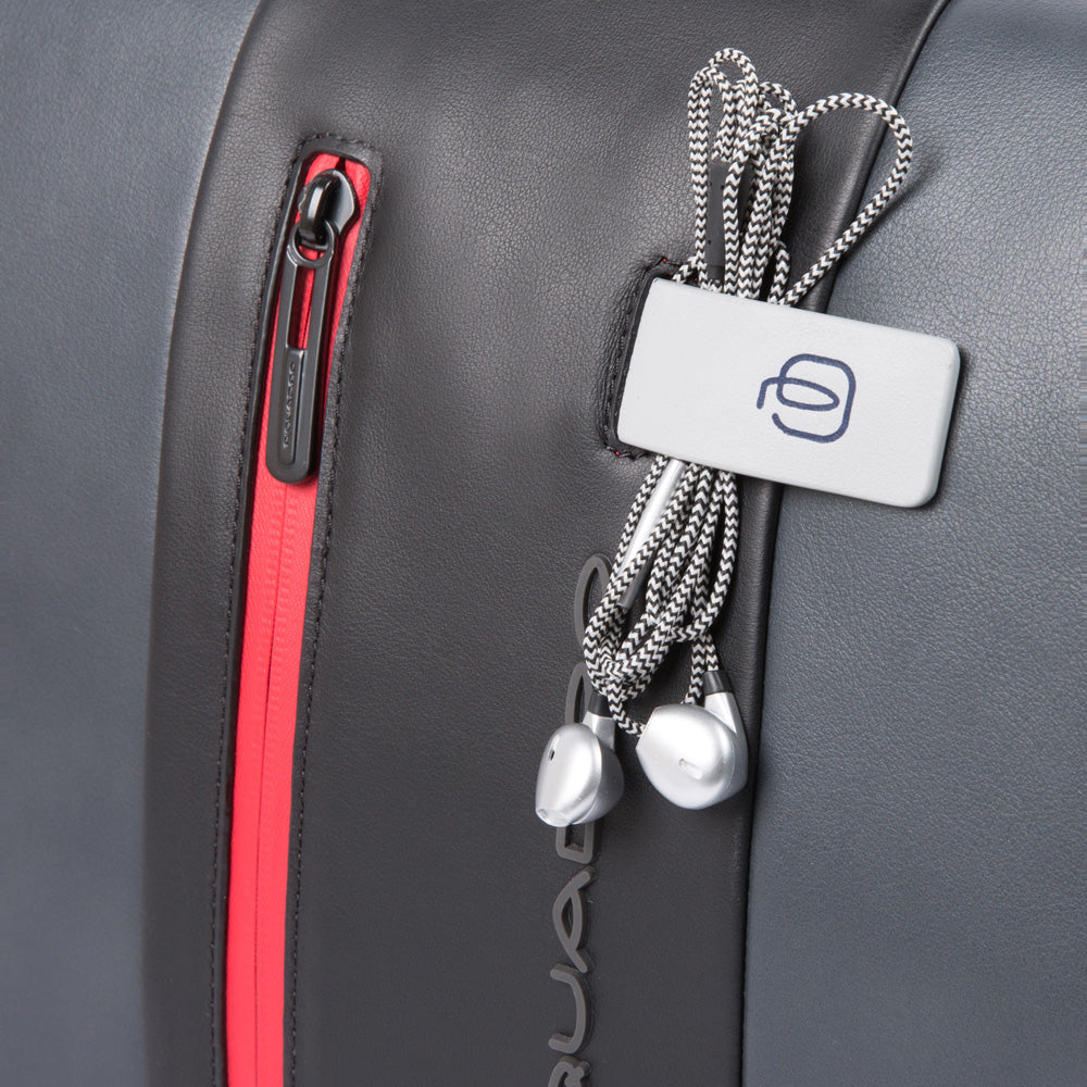 Computer messenger with iPad®10,5"/iPad 9,7" compartment and pocket for CONNEQU Urban - grigio/nero
