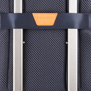 Simple Urban leather backpack - blu/grigio