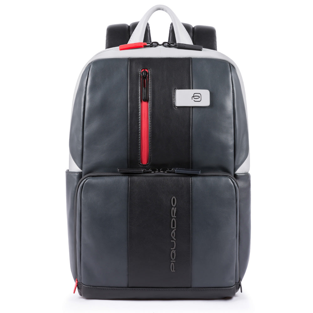 Simple Urban leather backpack - grigio/nero