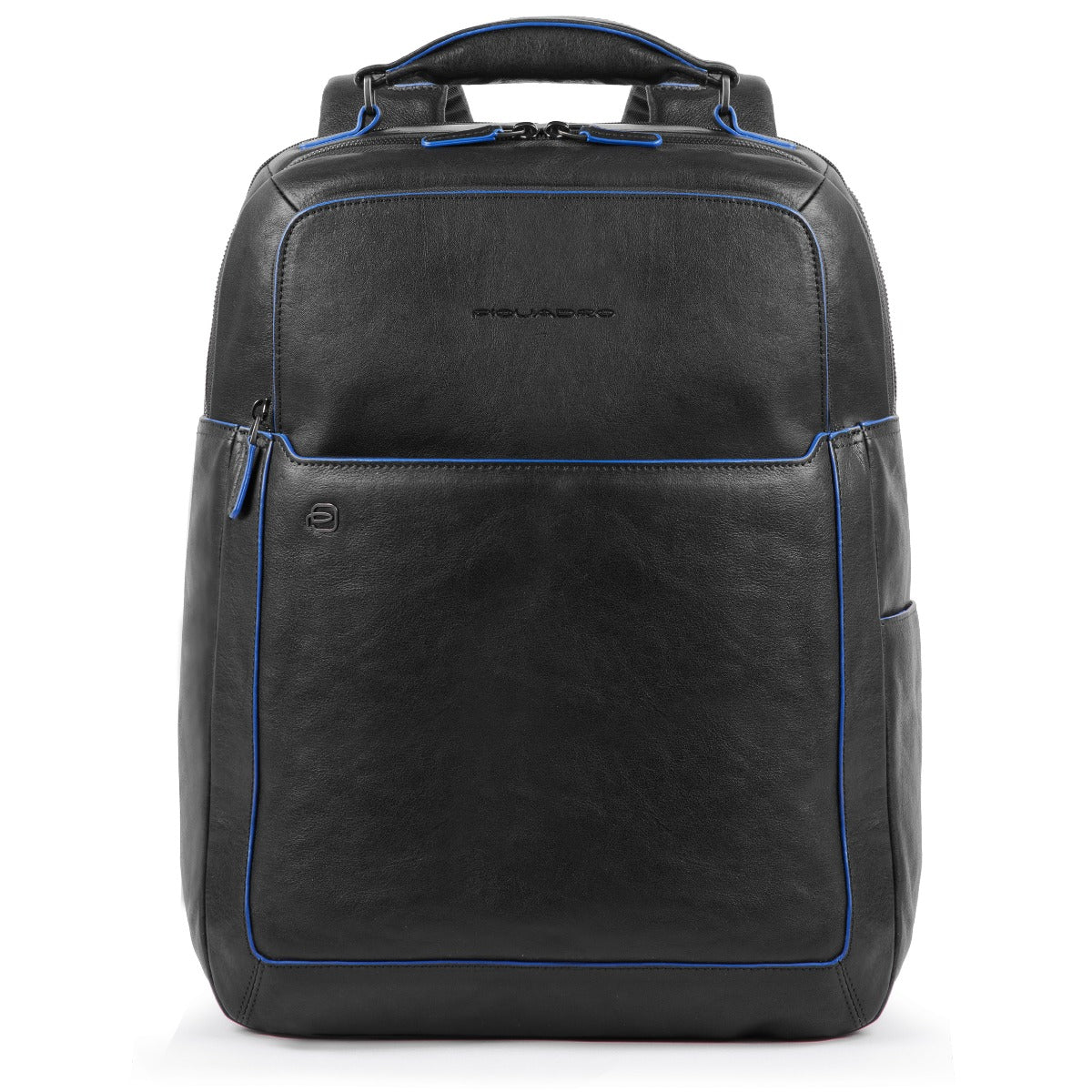 Fast Check computer backpack with iPad®10,5iPad 9,7 compartment, bottle and umbrella pockets Blue Square - Black