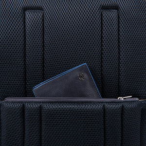 Customizable, fast-check PC backpack with iPad® compartment, pocket for CONNEQU and RFID anti-fraud Urban - Blu/grigio