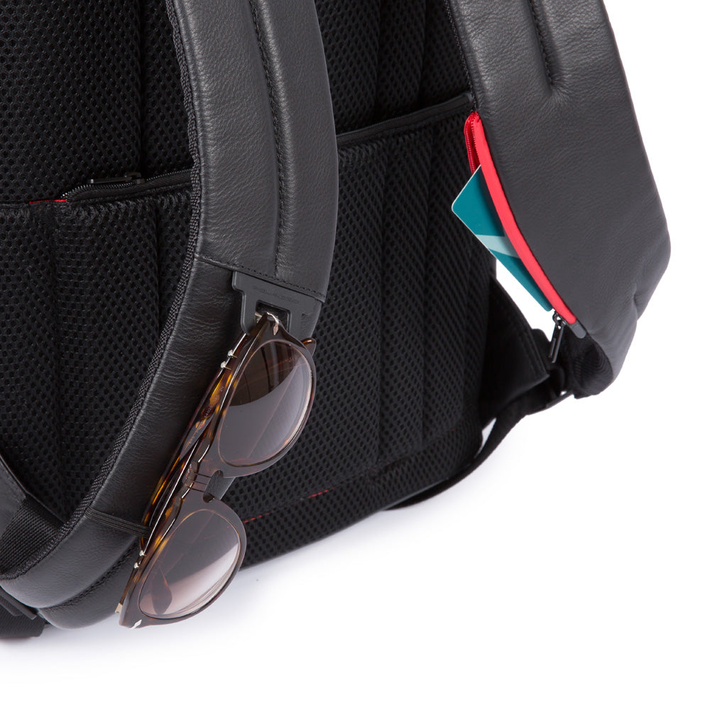 Customizable, fast-check PC backpack with iPad® compartment, pocket for CONNEQU and RFID anti-fraud Urban - Griggio/nero