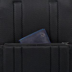 Customizable, fast-check PC backpack with iPad® compartment, pocket for CONNEQU and RFID anti-fraud Urban - Griggio/nero
