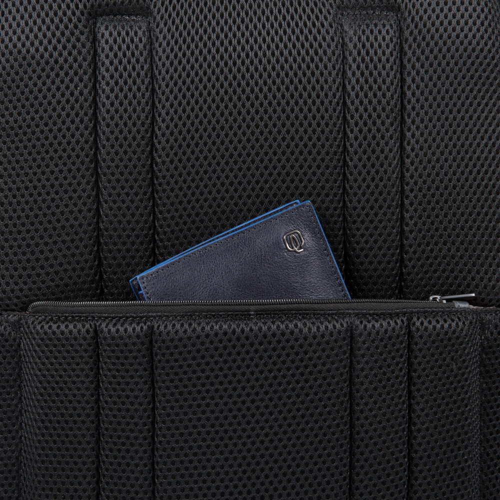 Customizable, fast-check PC backpack with iPad® compartment, pocket for CONNEQU and RFID anti-fraud Urban - Griggio/nero