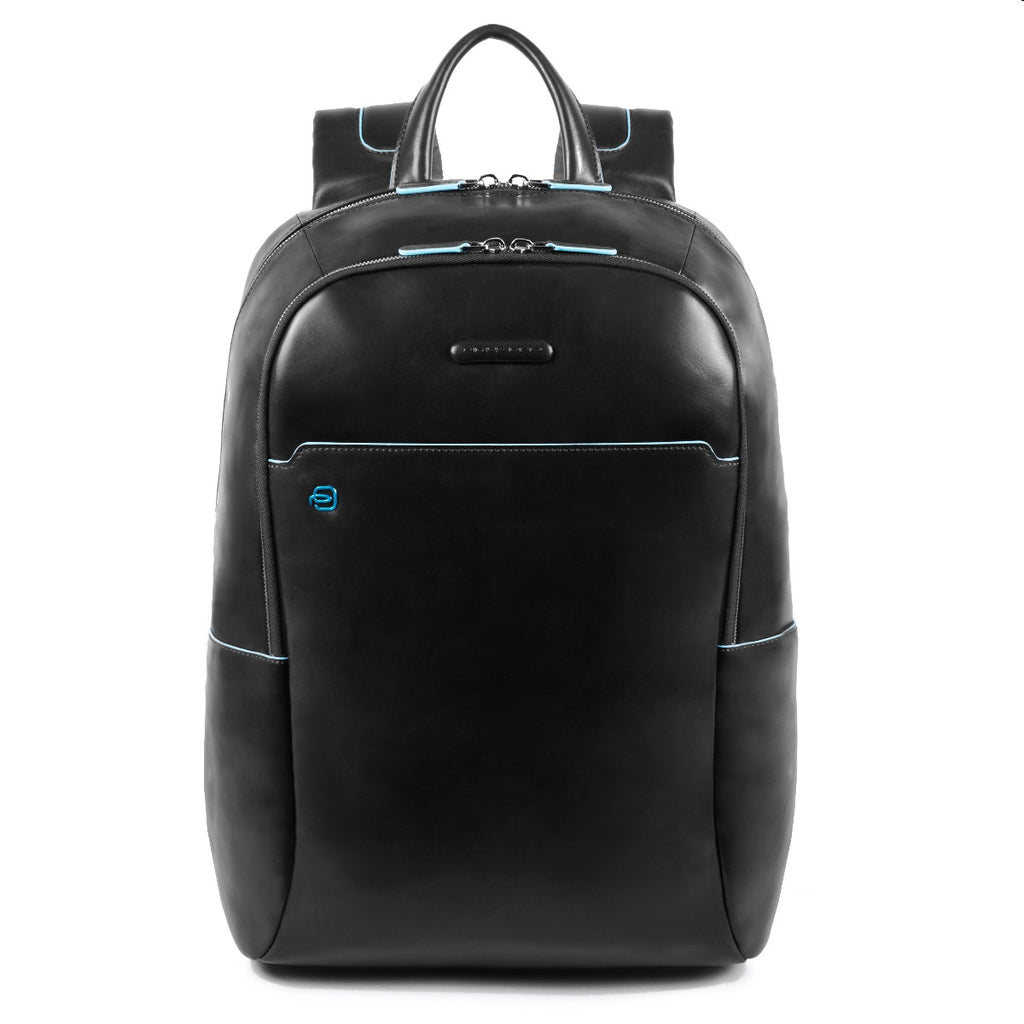 Big size, computer backpack with iPad® Blue Square - Black