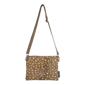 Crossbody tas horizontaal Herten print