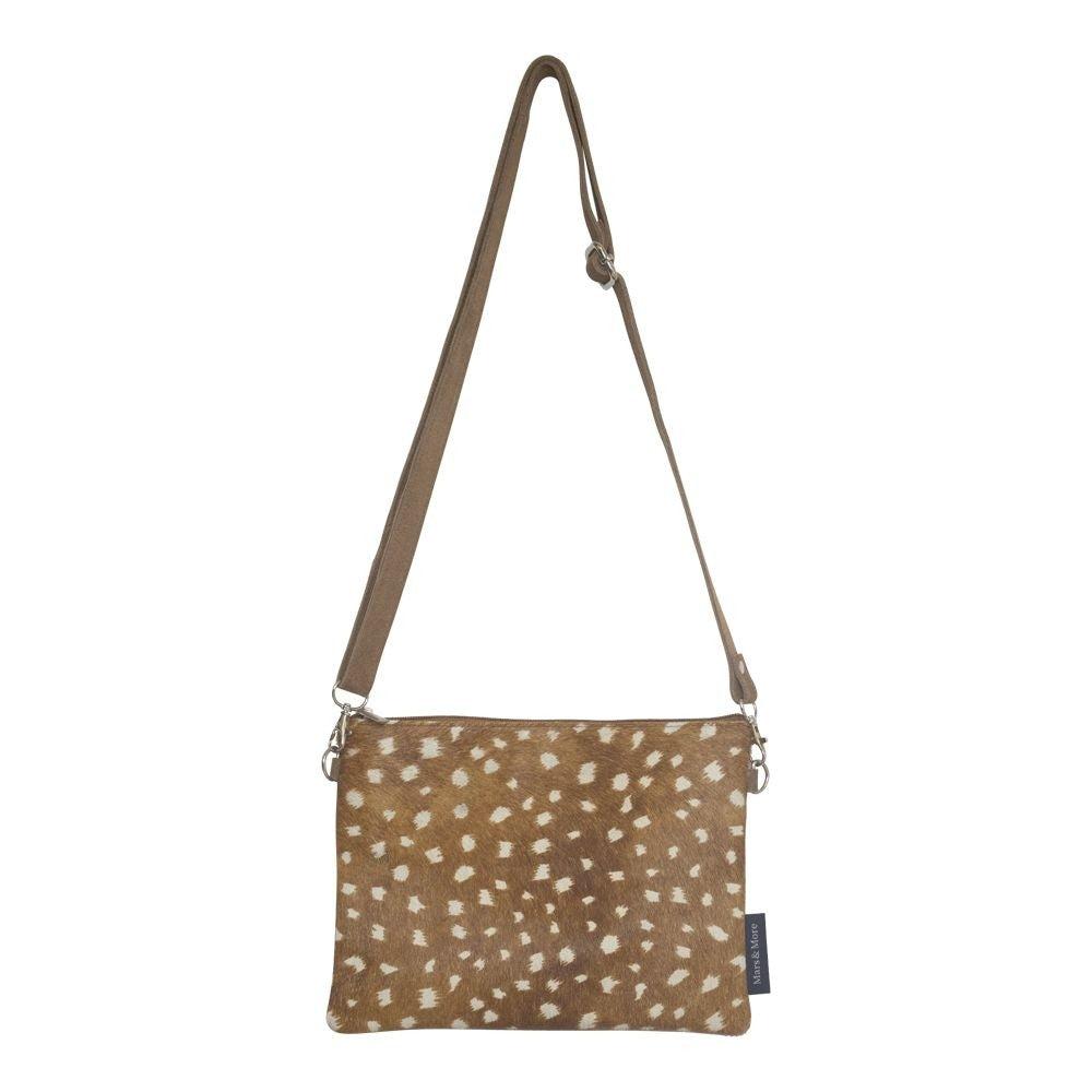 Crossbody tas horizontaal Herten print
