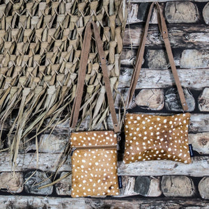 Crossbody tas verticaal Herten print