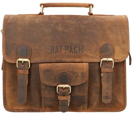 Rusty 13 inch laptoptas met klep