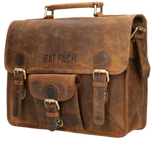 Rusty 13 inch laptoptas met klep