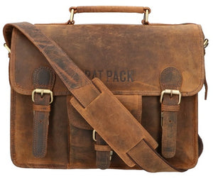 Rusty 13 inch laptoptas met klep