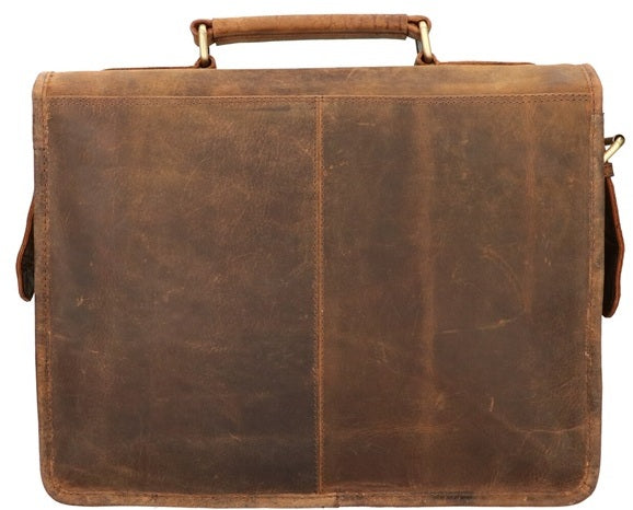 Rusty 13 inch laptoptas met klep
