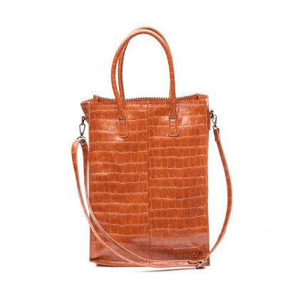 Rosa XL Shopper Kroko