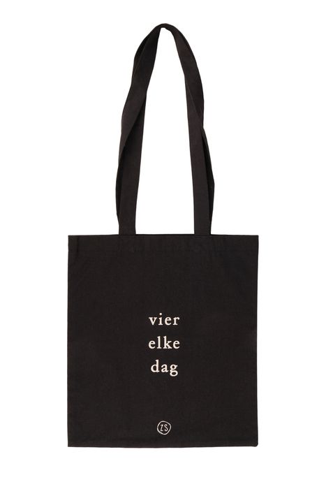 Katoenen tasje 'Vier elke dag'