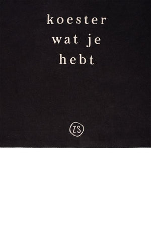 Katoenen tasje 'Koester wat je hebt'