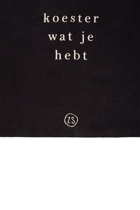 Katoenen tasje 'Koester wat je hebt'