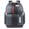 Customizable, fast-check PC backpack with iPad® compartment, pocket for CONNEQU and RFID anti-fraud Urban - Griggio/nero