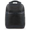 Fast Check computer backpack with iPad®10,5iPad 9,7 compartment, bottle and umbrella pockets Blue Square - Black