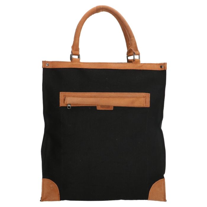 Tasplus Beagles boodschappentas canvas en leer online kopen Tas Plus Tassenwinkel Hoorn