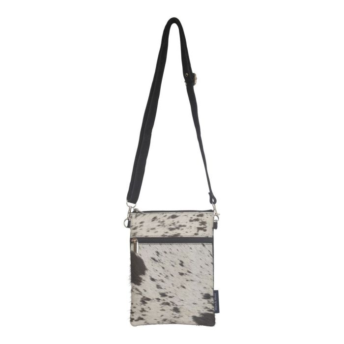 Tasplus Mars More Crossbody tas verticaal koeien print online bij Tas Plus Hoorn